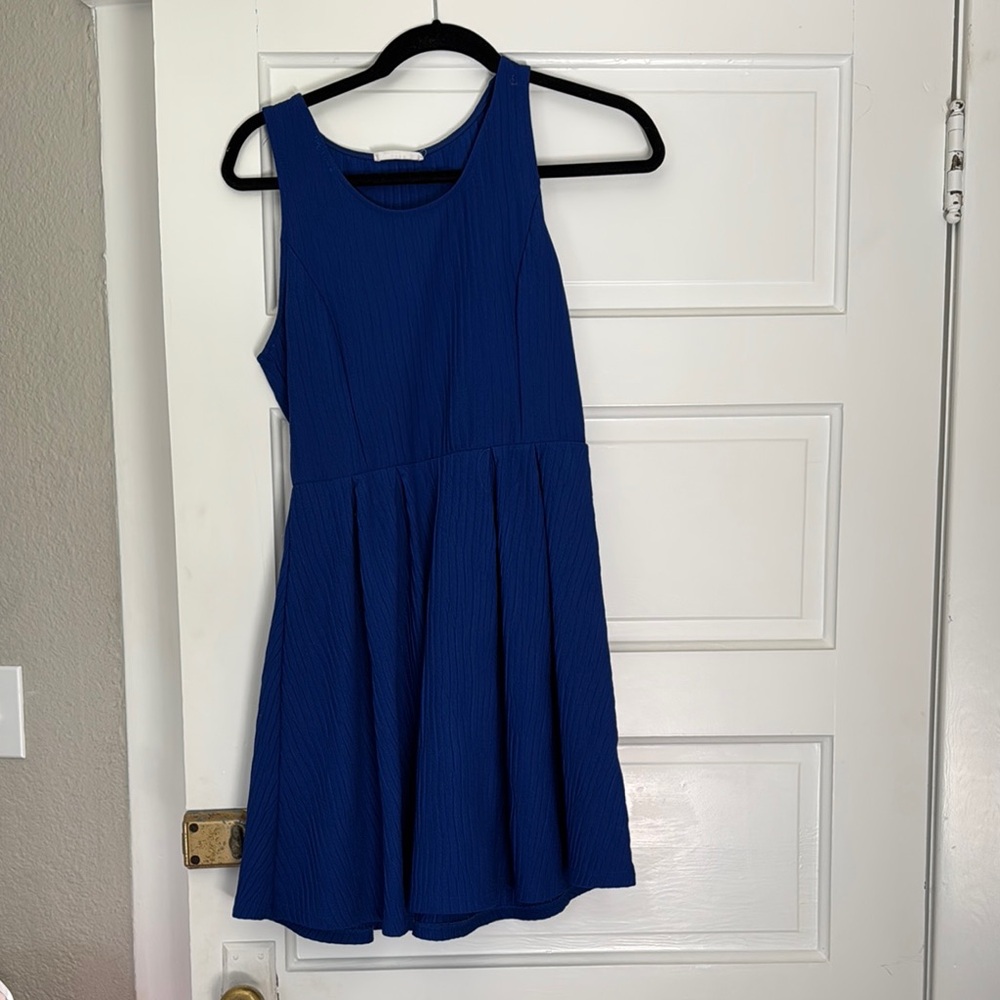 Lush Royal Blue Sleeveless Dress